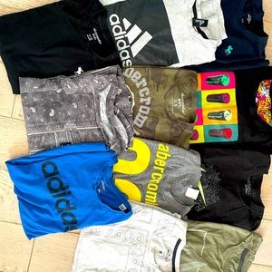 Adidas, abercrombie t shirts size 12/14